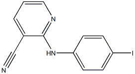 2-[(4-iodophenyl)amino]pyridine-3-carbonitrile,,结构式