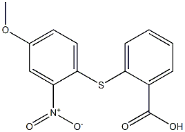 2-[(4-methoxy-2-nitrophenyl)sulfanyl]benzoic acid Struktur
