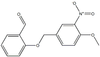 2-[(4-methoxy-3-nitrophenyl)methoxy]benzaldehyde Struktur