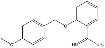 2-[(4-methoxybenzyl)oxy]benzenecarboximidamide,,结构式
