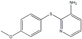 2-[(4-methoxyphenyl)sulfanyl]pyridin-3-amine,,结构式