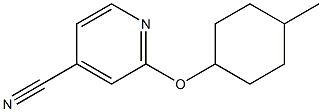 2-[(4-methylcyclohexyl)oxy]pyridine-4-carbonitrile Structure