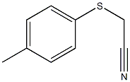 2-[(4-methylphenyl)sulfanyl]acetonitrile,,结构式