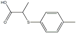 2-[(4-methylphenyl)sulfanyl]propanoic acid,,结构式