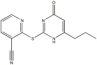  2-[(4-oxo-6-propyl-1,4-dihydropyrimidin-2-yl)sulfanyl]pyridine-3-carbonitrile