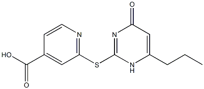  2-[(4-oxo-6-propyl-1,4-dihydropyrimidin-2-yl)sulfanyl]pyridine-4-carboxylic acid