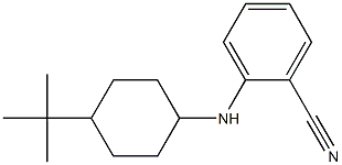 2-[(4-tert-butylcyclohexyl)amino]benzonitrile Structure