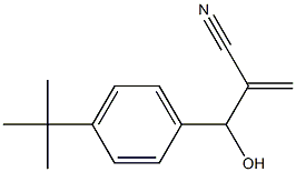 2-[(4-tert-butylphenyl)(hydroxy)methyl]prop-2-enenitrile,,结构式