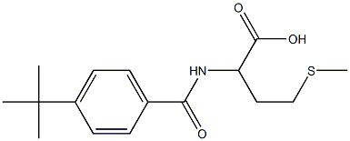 2-[(4-tert-butylphenyl)formamido]-4-(methylsulfanyl)butanoic acid 化学構造式