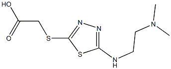 2-[(5-{[2-(dimethylamino)ethyl]amino}-1,3,4-thiadiazol-2-yl)sulfanyl]acetic acid|