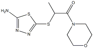 2-[(5-amino-1,3,4-thiadiazol-2-yl)sulfanyl]-1-(morpholin-4-yl)propan-1-one