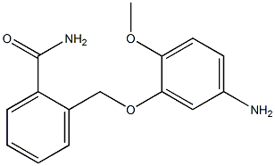 2-[(5-amino-2-methoxyphenoxy)methyl]benzamide Structure