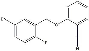 2-[(5-bromo-2-fluorophenyl)methoxy]benzonitrile Structure