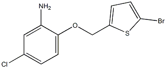 2-[(5-bromothien-2-yl)methoxy]-5-chloroaniline Structure