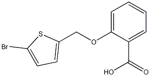 2-[(5-bromothien-2-yl)methoxy]benzoic acid Structure