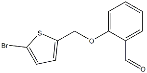 2-[(5-bromothiophen-2-yl)methoxy]benzaldehyde Struktur