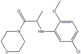 2-[(5-chloro-2-methoxyphenyl)amino]-1-(morpholin-4-yl)propan-1-one