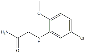 2-[(5-chloro-2-methoxyphenyl)amino]acetamide 化学構造式