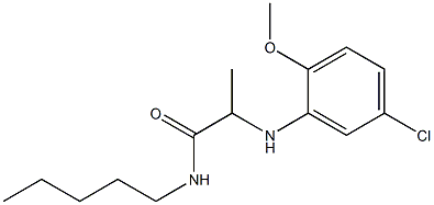 2-[(5-chloro-2-methoxyphenyl)amino]-N-pentylpropanamide Structure