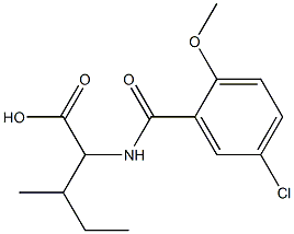 2-[(5-chloro-2-methoxyphenyl)formamido]-3-methylpentanoic acid