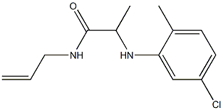 2-[(5-chloro-2-methylphenyl)amino]-N-(prop-2-en-1-yl)propanamide Structure