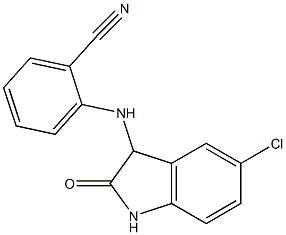 2-[(5-chloro-2-oxo-2,3-dihydro-1H-indol-3-yl)amino]benzonitrile Structure