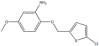 2-[(5-chlorothiophen-2-yl)methoxy]-5-methoxyaniline Structure