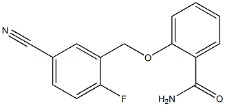 2-[(5-cyano-2-fluorobenzyl)oxy]benzamide Structure