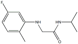 2-[(5-fluoro-2-methylphenyl)amino]-N-(propan-2-yl)acetamide