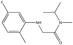  2-[(5-fluoro-2-methylphenyl)amino]-N-methyl-N-(propan-2-yl)acetamide