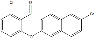 2-[(6-bromonaphthalen-2-yl)oxy]-6-chlorobenzaldehyde Structure