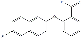 2-[(6-bromonaphthalen-2-yl)oxy]benzoic acid Structure