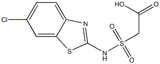  2-[(6-chloro-1,3-benzothiazol-2-yl)sulfamoyl]acetic acid