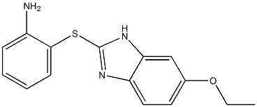 2-[(6-ethoxy-1H-1,3-benzodiazol-2-yl)sulfanyl]aniline 化学構造式
