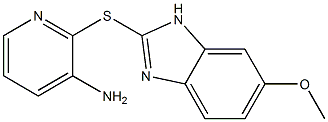 2-[(6-methoxy-1H-1,3-benzodiazol-2-yl)sulfanyl]pyridin-3-amine,,结构式
