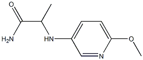 2-[(6-methoxypyridin-3-yl)amino]propanamide,,结构式