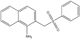 2-[(benzenesulfonyl)methyl]naphthalen-1-amine,,结构式