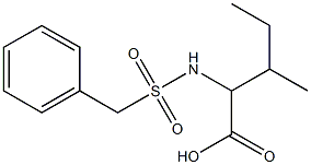 2-[(benzylsulfonyl)amino]-3-methylpentanoic acid Struktur