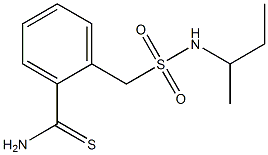 2-[(butan-2-ylsulfamoyl)methyl]benzene-1-carbothioamide 化学構造式