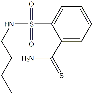 2-[(butylamino)sulfonyl]benzenecarbothioamide,,结构式