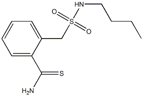 2-[(butylsulfamoyl)methyl]benzene-1-carbothioamide Struktur