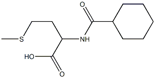 2-[(cyclohexylcarbonyl)amino]-4-(methylthio)butanoic acid,,结构式
