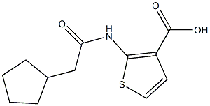2-[(cyclopentylacetyl)amino]thiophene-3-carboxylic acid Structure