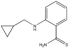 2-[(cyclopropylmethyl)amino]benzene-1-carbothioamide,,结构式