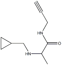 2-[(cyclopropylmethyl)amino]-N-(prop-2-yn-1-yl)propanamide Structure