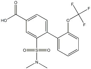 2-[(dimethylamino)sulfonyl]-2'-(trifluoromethoxy)-1,1'-biphenyl-4-carboxylic acid