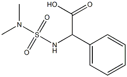 2-[(dimethylsulfamoyl)amino]-2-phenylacetic acid 结构式