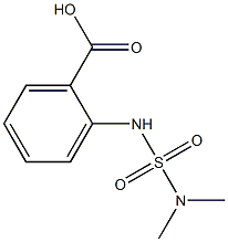 2-[(dimethylsulfamoyl)amino]benzoic acid 化学構造式