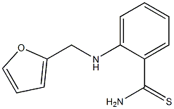 2-[(furan-2-ylmethyl)amino]benzene-1-carbothioamide Struktur