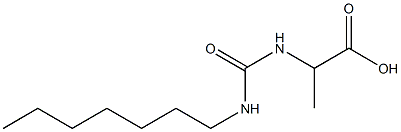 2-[(heptylcarbamoyl)amino]propanoic acid Struktur